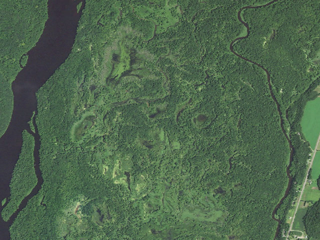 Aerial image of Tiffany Wildlife Area – Free Dispersed Primitive Camping (free permit required)
