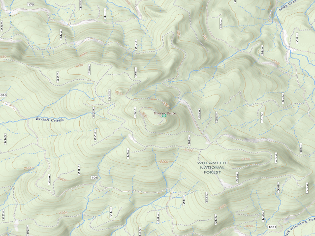 USGS topographic map of Timber Butte Cabin