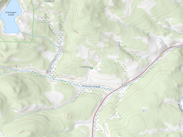 USGS topographic map of Timberline