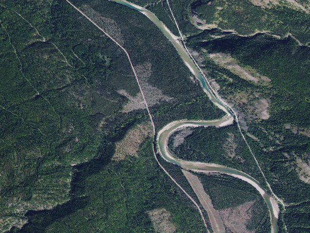 Aerial image of Tin Creek