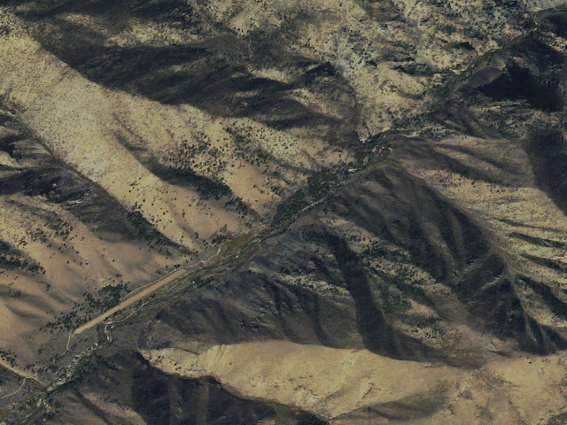 Aerial image of Tin Cup Campground