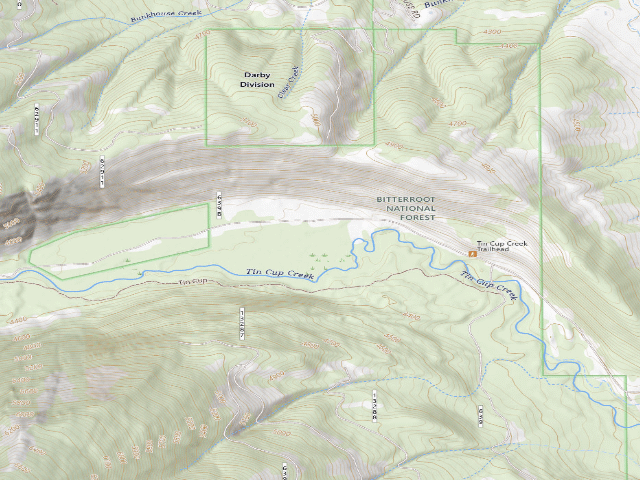 USGS topographic map of Tin Cup01