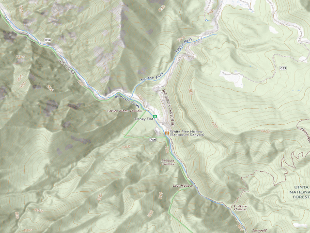 USGS topographic map of Tinney Flat