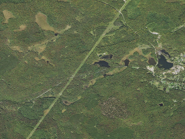 Aerial image of Tioga State Forest roadside campsite 067 Landrus Road Lick Creek