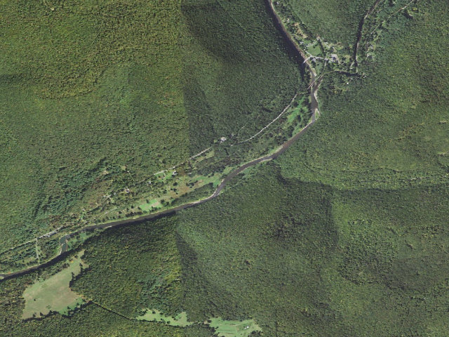 Aerial image of Tioga State Forest roadside campsite Hoffman 003