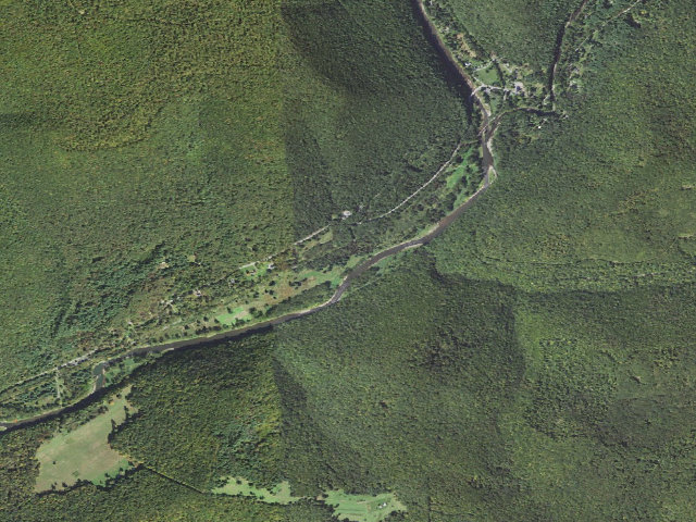 Aerial image of Tioga State Forest roadside campsite Hoffman 004