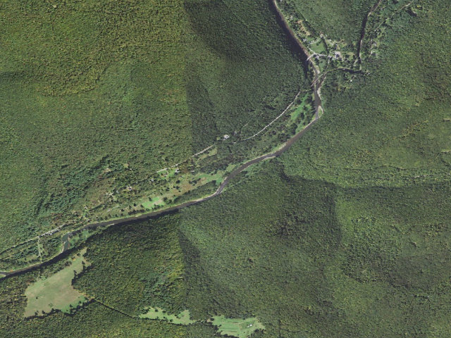 Aerial image of Tioga State Forest roadside campsite Hoffman 005