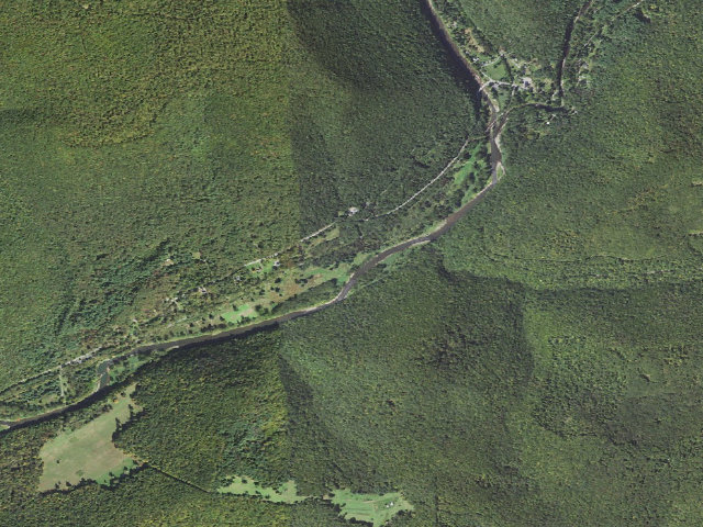 Aerial image of Tioga State Forest roadside campsite Hoffman 006