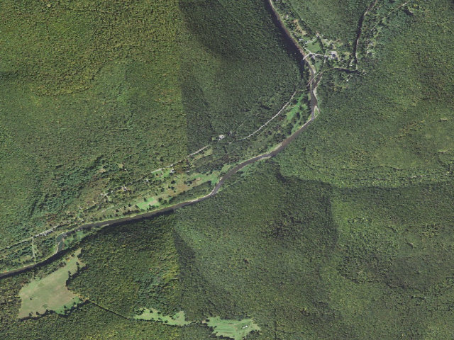 Aerial image of Tioga State Forest roadside campsite Hoffman 008