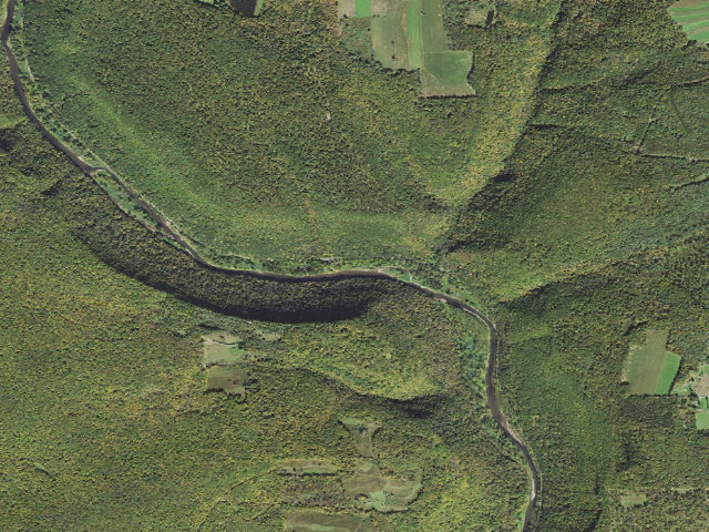 Aerial image of Tioga State Forest roadside campsite Tiadaghton 010