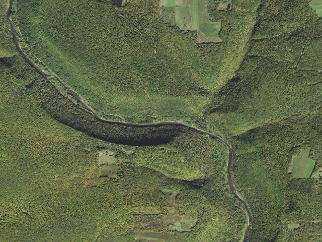 Aerial image of Tioga State Forest roadside campsite Tiadaghton 006