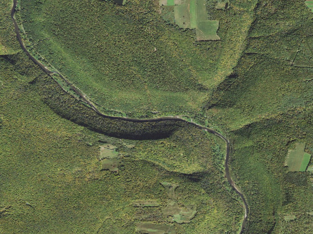 Aerial image of Tioga State Forest roadside campsite Tiadaghton 003