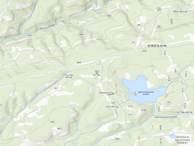 USGS topographic map of Tip Top