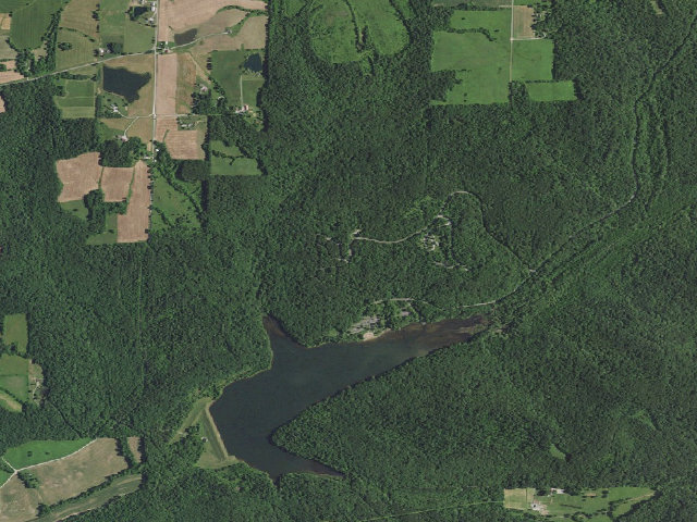 Aerial image of Tipsaw Jackpine Loop