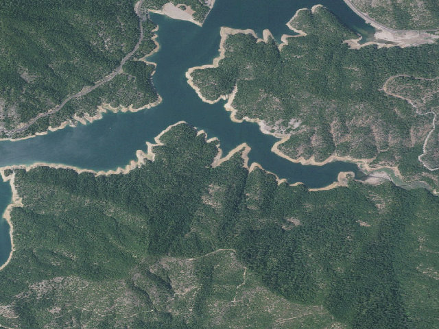Aerial image of Tipsu Tyee Campground