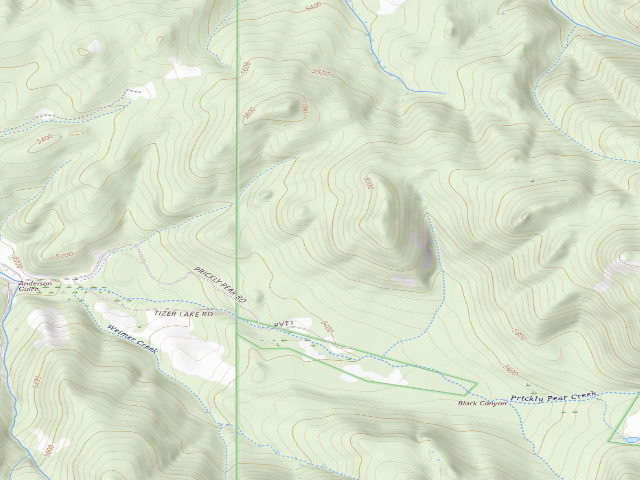 USGS topographic map of Tizer Rd 164 001