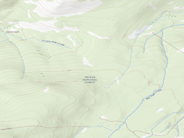USGS topographic map of Tizer Rd 164 008
