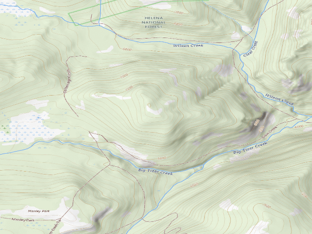 USGS topographic map of Tizer Rd 4032 021