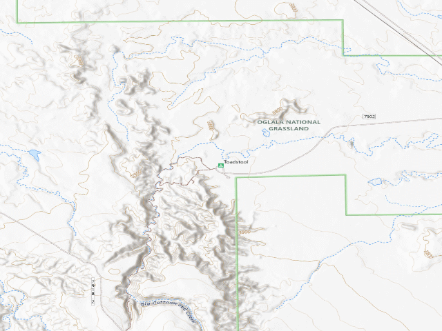 USGS topographic map of Toadstool