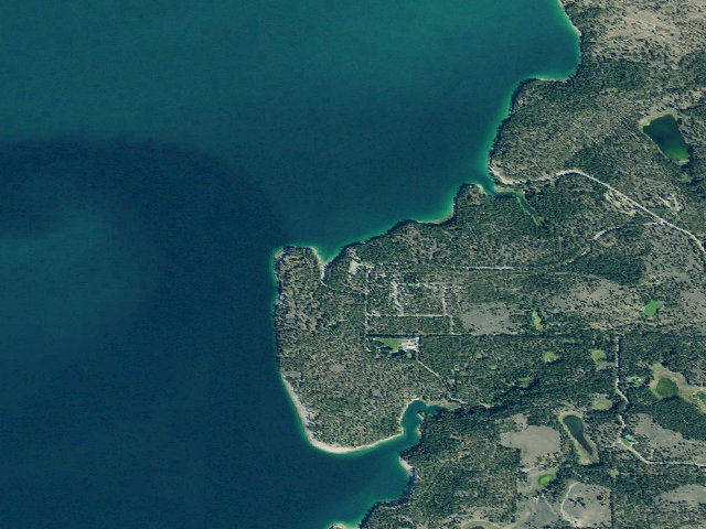 Aerial image of Tobacco Plains Disp. Camp/Campbell Point Overlook