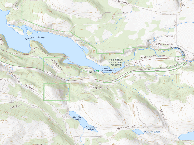 USGS topographic map of Tobacco River Ds#14