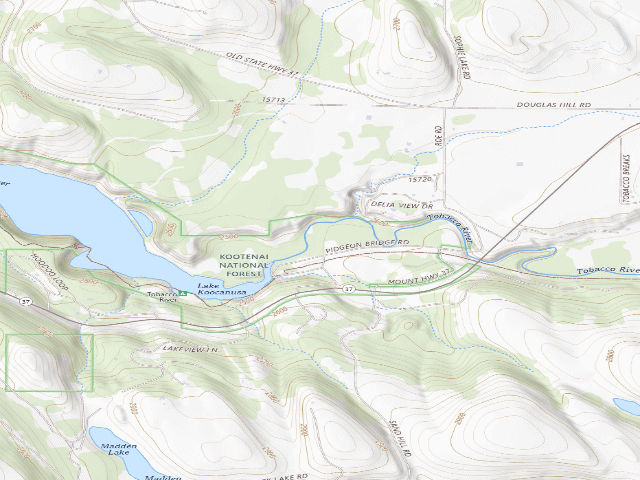 USGS topographic map of Tobacco River Ds#17