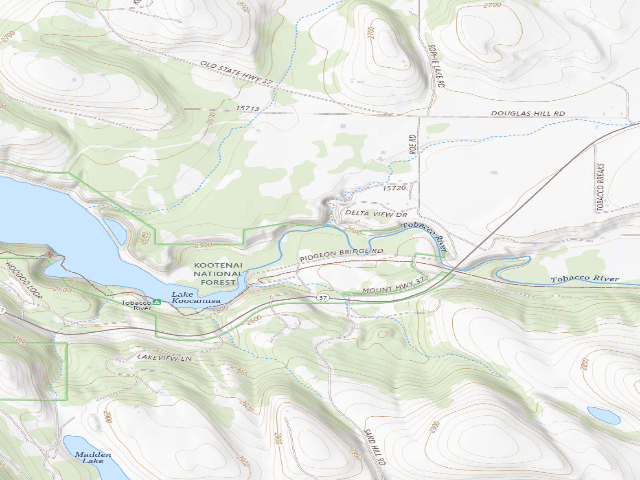 USGS topographic map of Tobacco River Ds#22