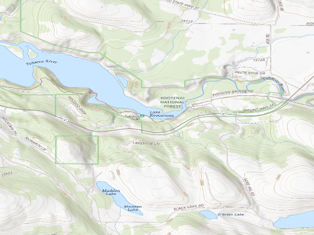 USGS topographic map of Tobacco River Ds#5
