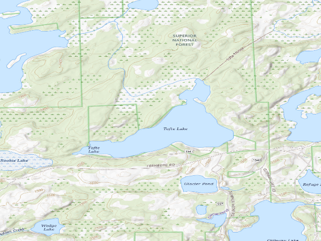 USGS topographic map of Tofte Lake Site 4