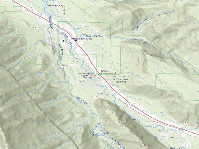 USGS topographic map of Tollgate