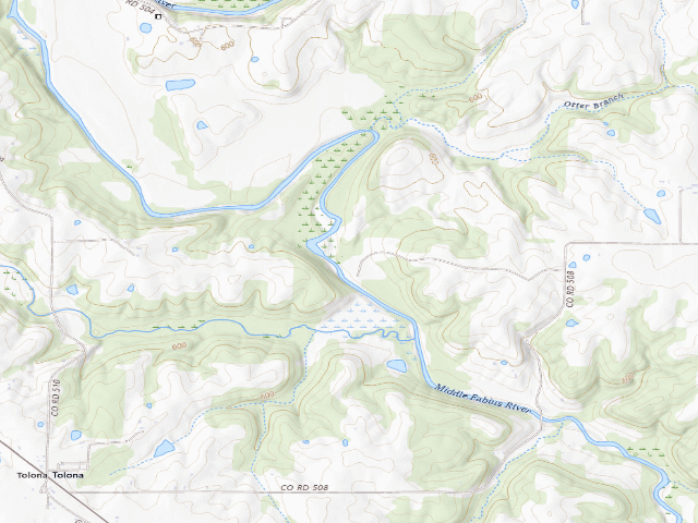 USGS topographic map of Tolona Access