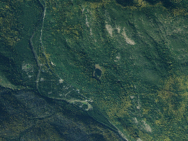 Aerial image of Tom Poole Campsite