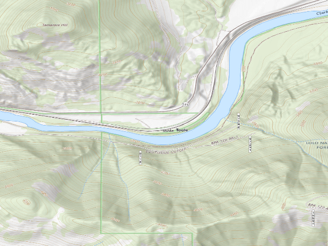 USGS topographic map of Toole_001