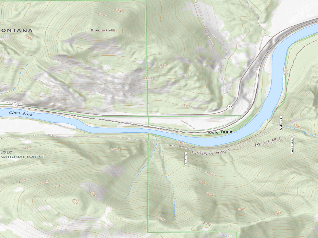 USGS topographic map of Toole _002