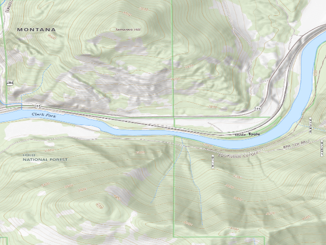 USGS topographic map of Toole _003