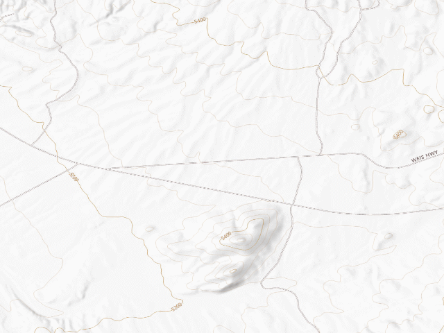 USGS topographic map of Topaz Mountain Rockhound Recreation Area