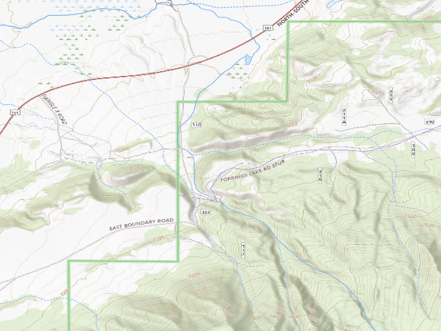 USGS topographic map of Toppings Spread 11