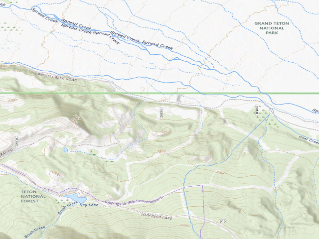USGS topographic map of Toppings Spread 15S