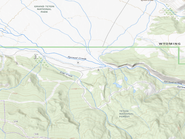 USGS topographic map of Toppings Spread 8S