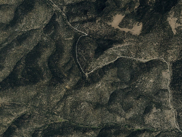 Aerial image of Toquima Cave Campground
