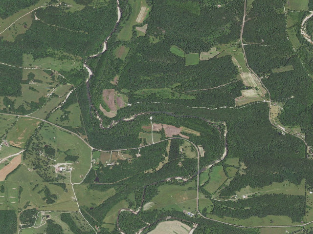 Aerial image of Toronto Springs Conservation Area