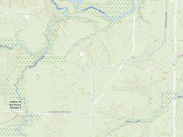 USGS topographic map of Tower Road North Camping Area