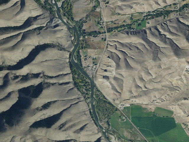 Aerial image of Tower Rock Recreation Site