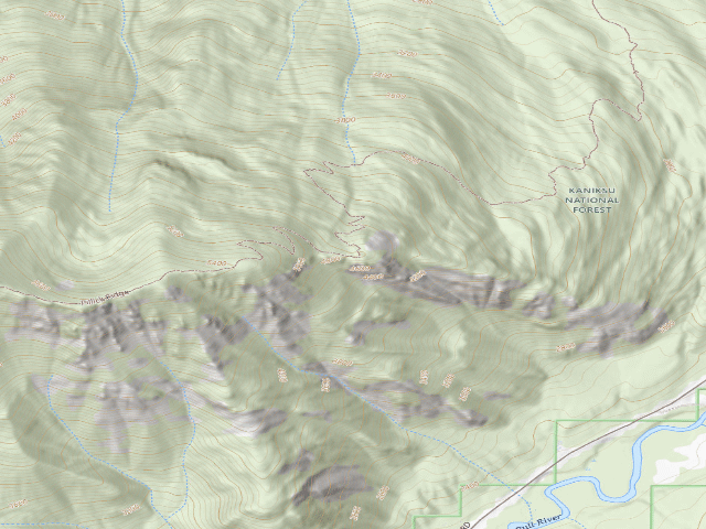 USGS topographic map of Tr1036 Camp 2