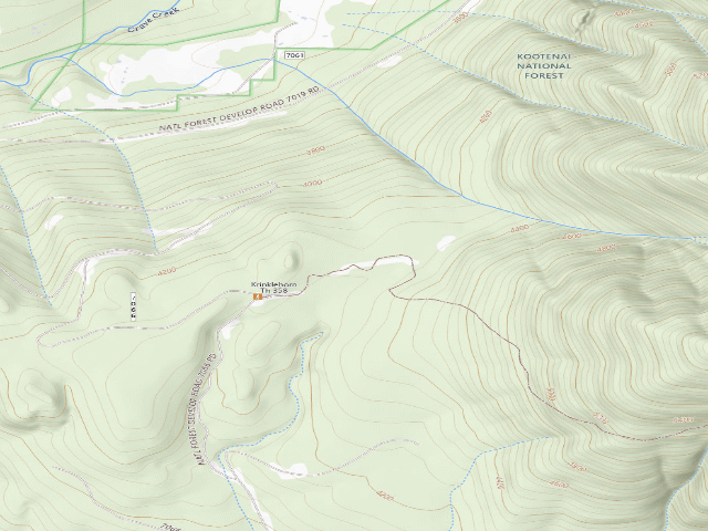 USGS topographic map of Tr358 Site 1