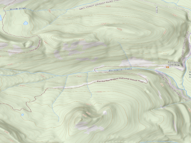 USGS topographic map of Tr77 Site 1