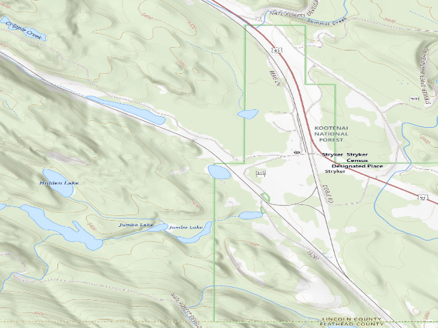 USGS topographic map of Track Lake 1