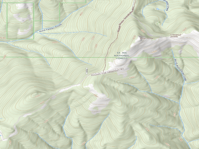 USGS topographic map of Trail 275 Trailhead