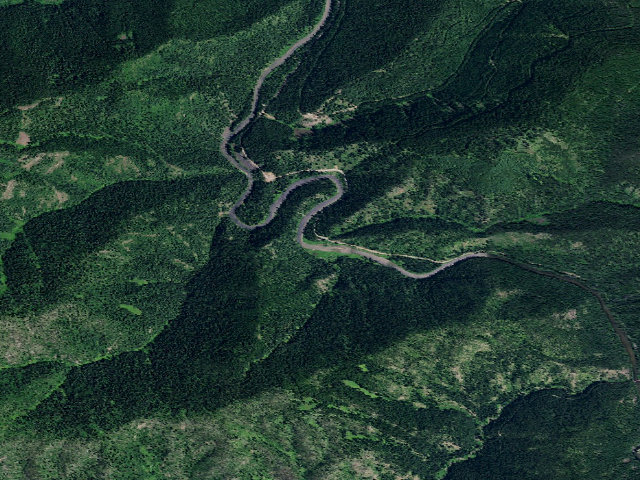 Aerial image of Trail 478 Trailhead