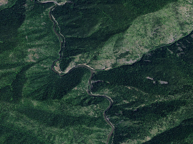 Aerial image of Trail 78 Trailhead